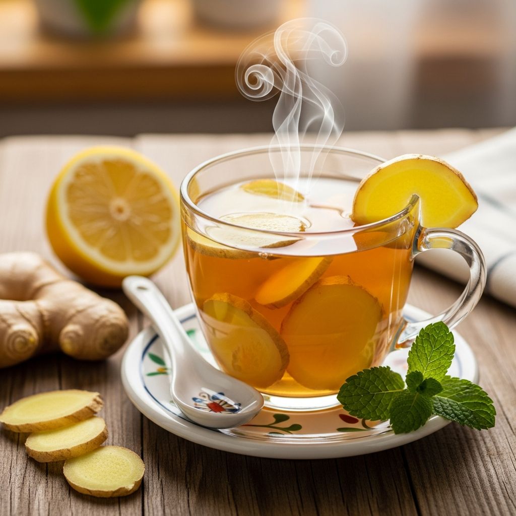 Discover how to make soothing ginger tea at home with an easy recipe and learn about its health benefits, tips, and FAQs.