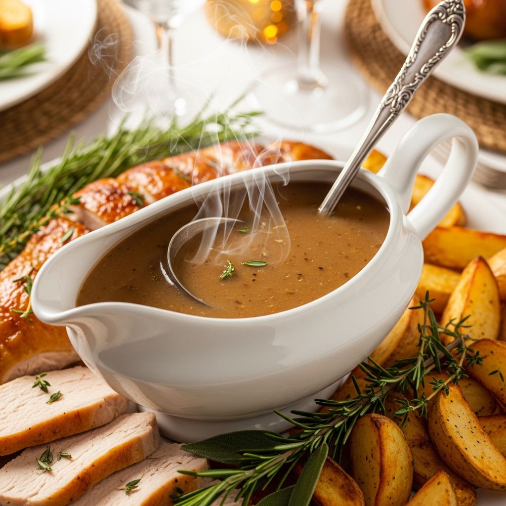 Easy Gravy Recipe: Quick & Delicious Turkey Gravy Learn how to make perfect gravy from scratch with simple ingredients and easy steps.