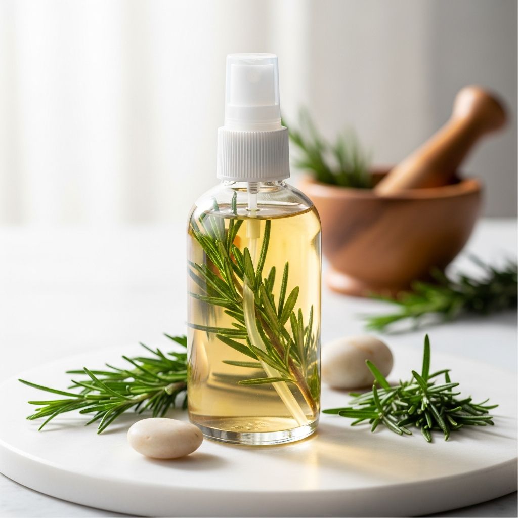 Easy DIY Rosemary Hair Growth Spray for Stronger, Healthier Hair Simple homemade rosemary hair spray recipe to help promote natural hair growth, reduce shedding, and boost scalp health.