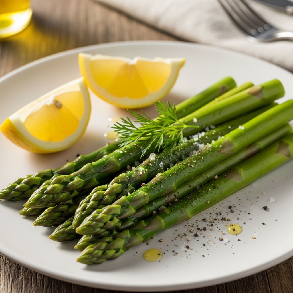 A foolproof guide to perfectly steamed asparagus—bright, crisp, and finished with seasonal flavors for the perfect spring side.