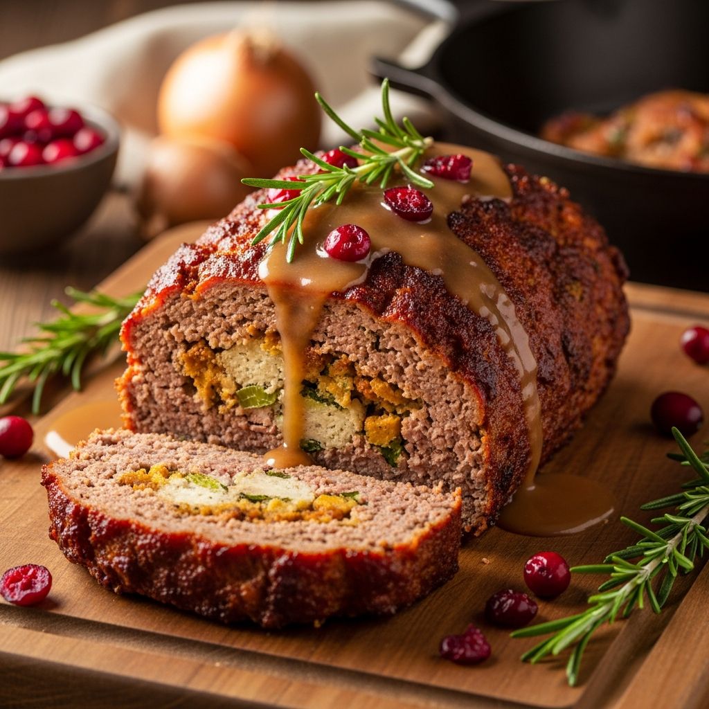 A four-ingredient classic, this Stove Top stuffing meatloaf delivers big flavors and guaranteed comfort with minimal prep.