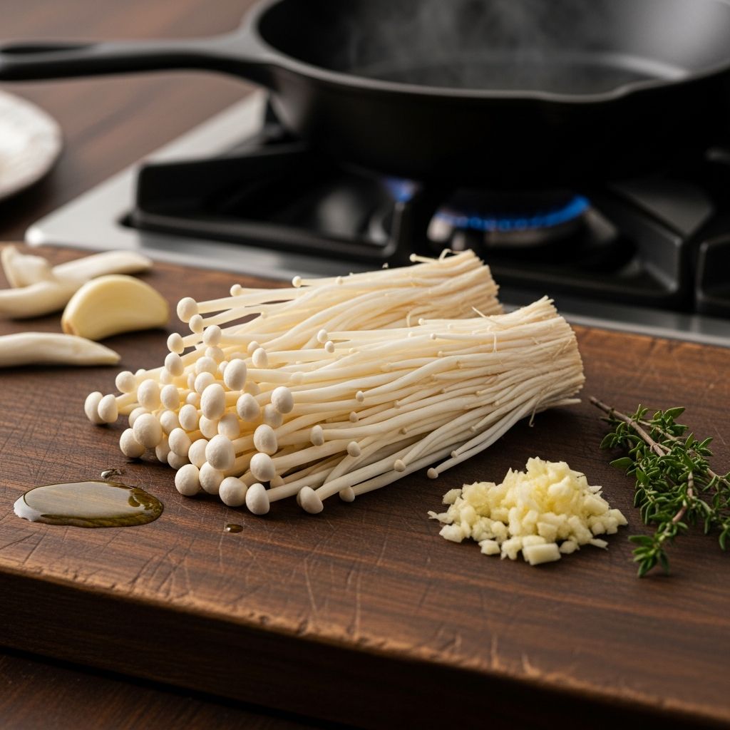 Enoki Mushrooms: How to Cook and Use Them Discover the versatility and flavor of enoki mushrooms with easy recipes and cooking tips.