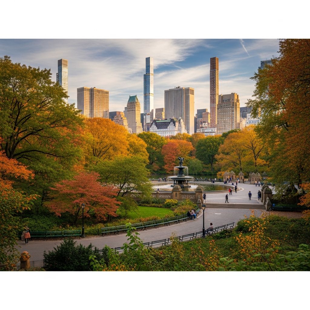 An immersive guide to Central Park’s history, iconic sights, and top activities amidst Manhattan’s vibrant landscape.