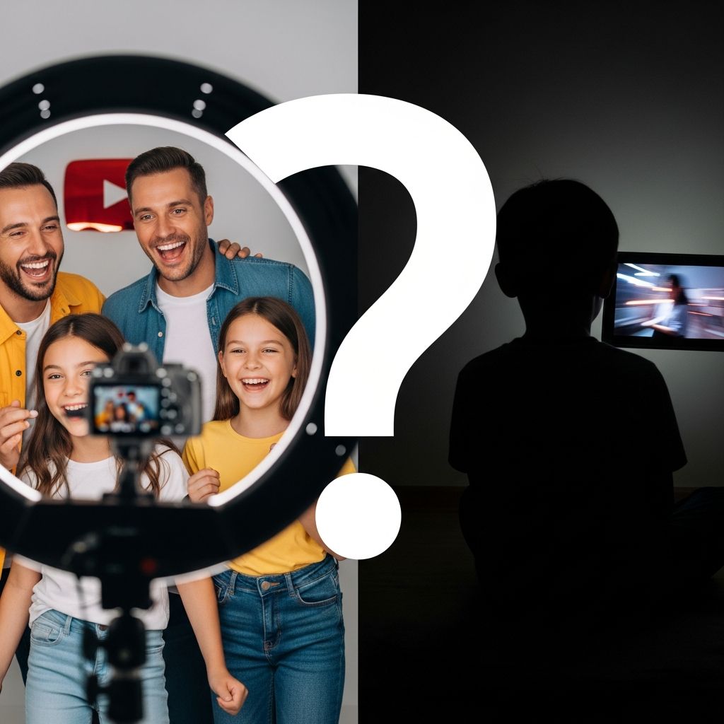 Examining the risks, benefits, and ethical considerations of children featured in family YouTube vlogs.