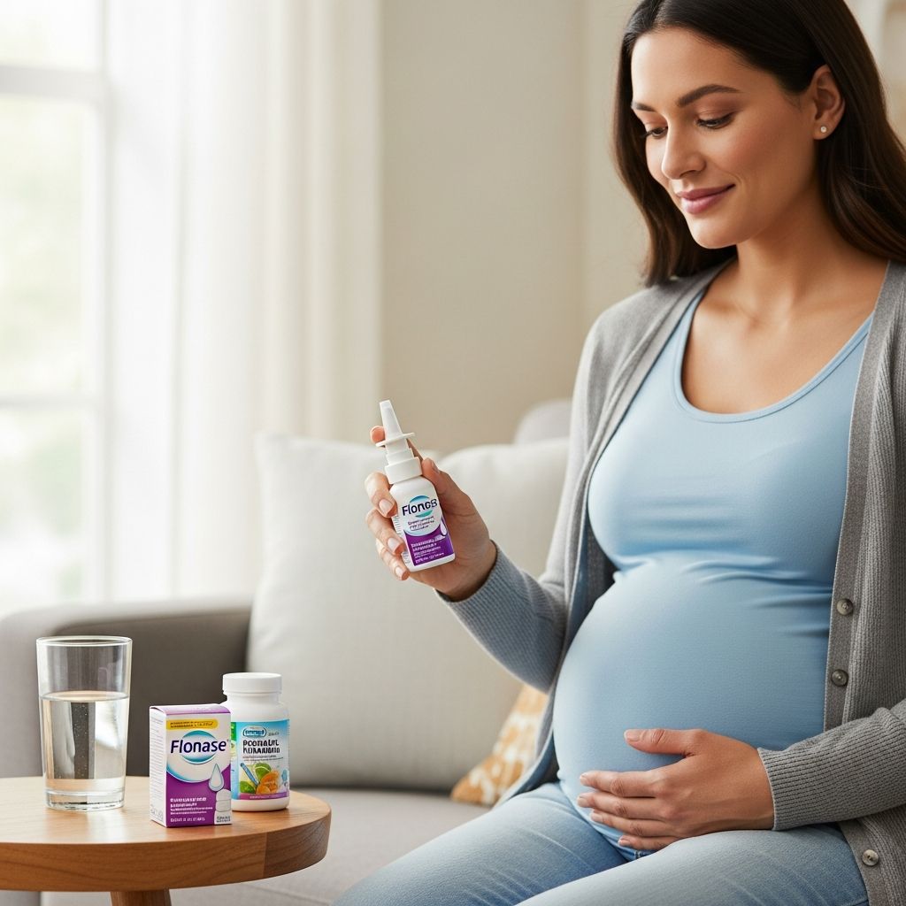 Understanding the safety, risks, and best practices for using Flonase and similar nasal sprays during pregnancy.