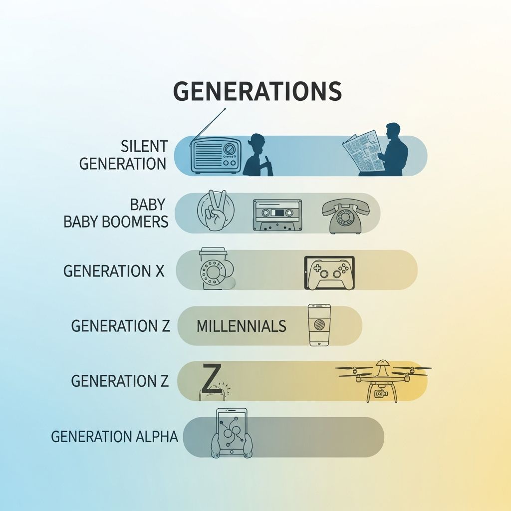 Understand the evolution of generation names, birth years, and the shifting parenting styles across the 20th and 21st centuries.