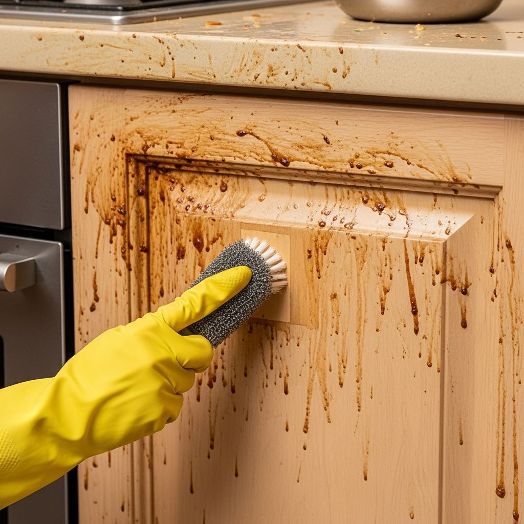 Greasy Kitchen Cabinets: The Ultimate Cleaning Showdown Discover, test, and compare popular methods for removing grease from kitchen cabinets, revealing which approach truly cuts the grime.