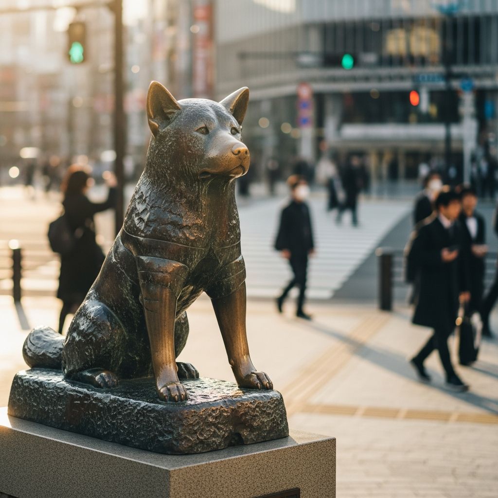 At the heart of Shibuya, the Hachiko statue stands as Tokyo’s most poignant tribute to loyalty, love, and enduring companionship.