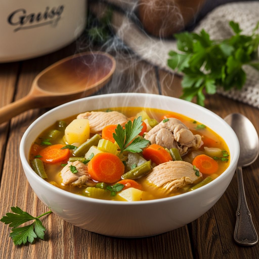 Discover the ultimate slow cooker chicken vegetable soup: simple ingredients, easy prep, and wholesome flavors for any season.