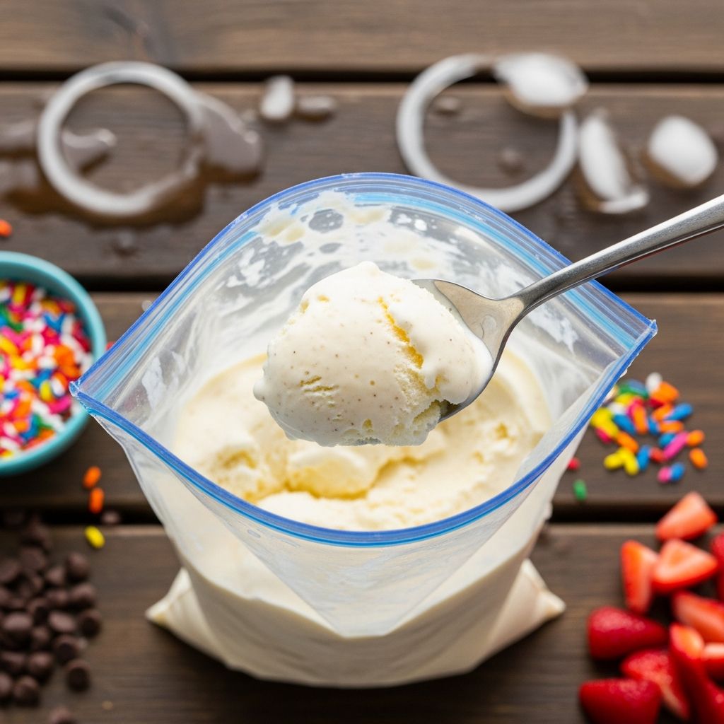 Learn how to make delicious homemade ice cream in a bag with this easy, mess-free method perfect for kids and families.