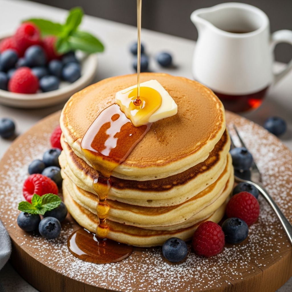 Master the art of making fluffy pancakes without milk using simple pantry staples
