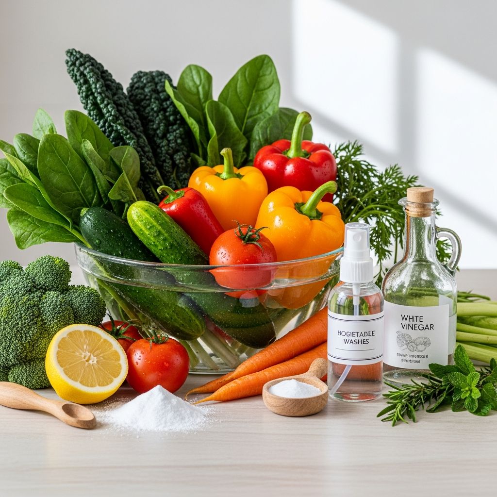 Discover how to clean, preserve, and maximize the freshness of your fruits and vegetables using simple, homemade solutions for both spray and soak methods.