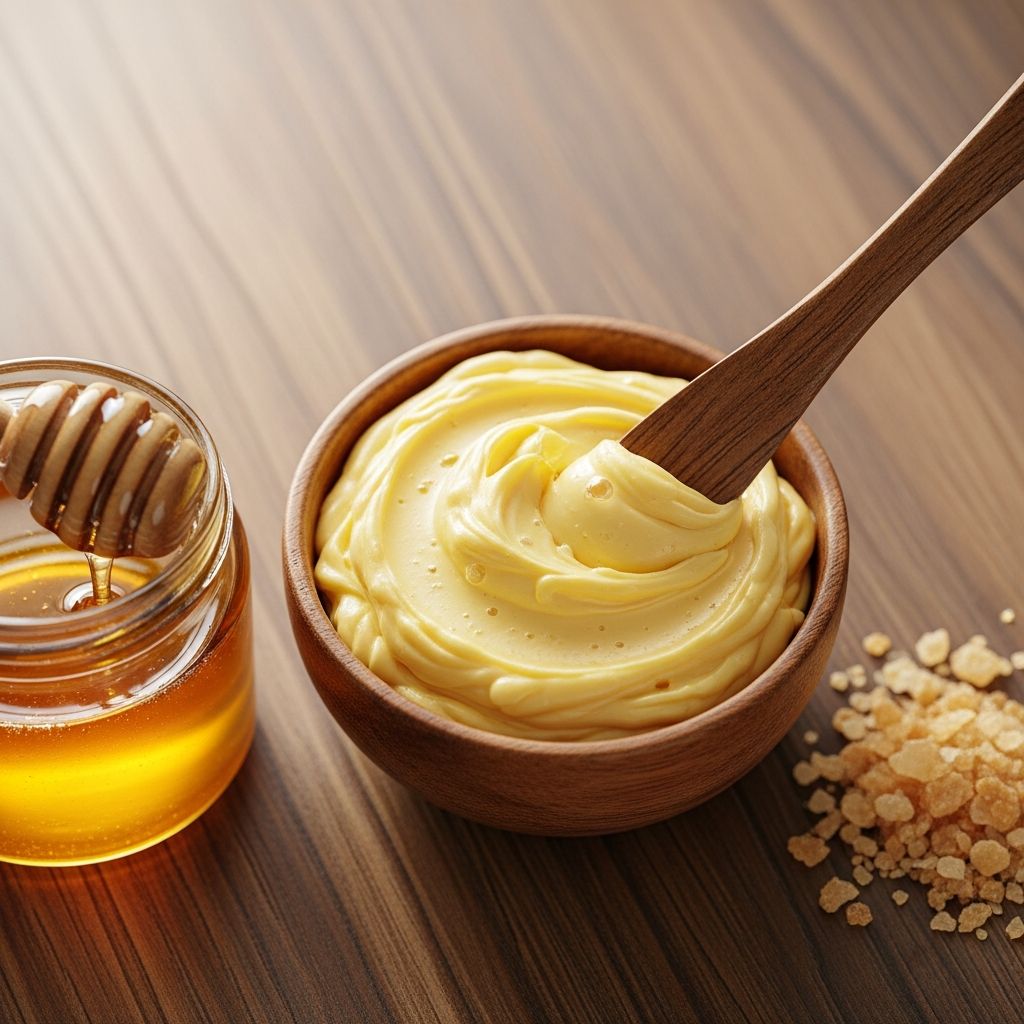 Make irresistibly creamy honey butter with this simple ratio and method, perfect for elevating bread, muffins, biscuits, and more.