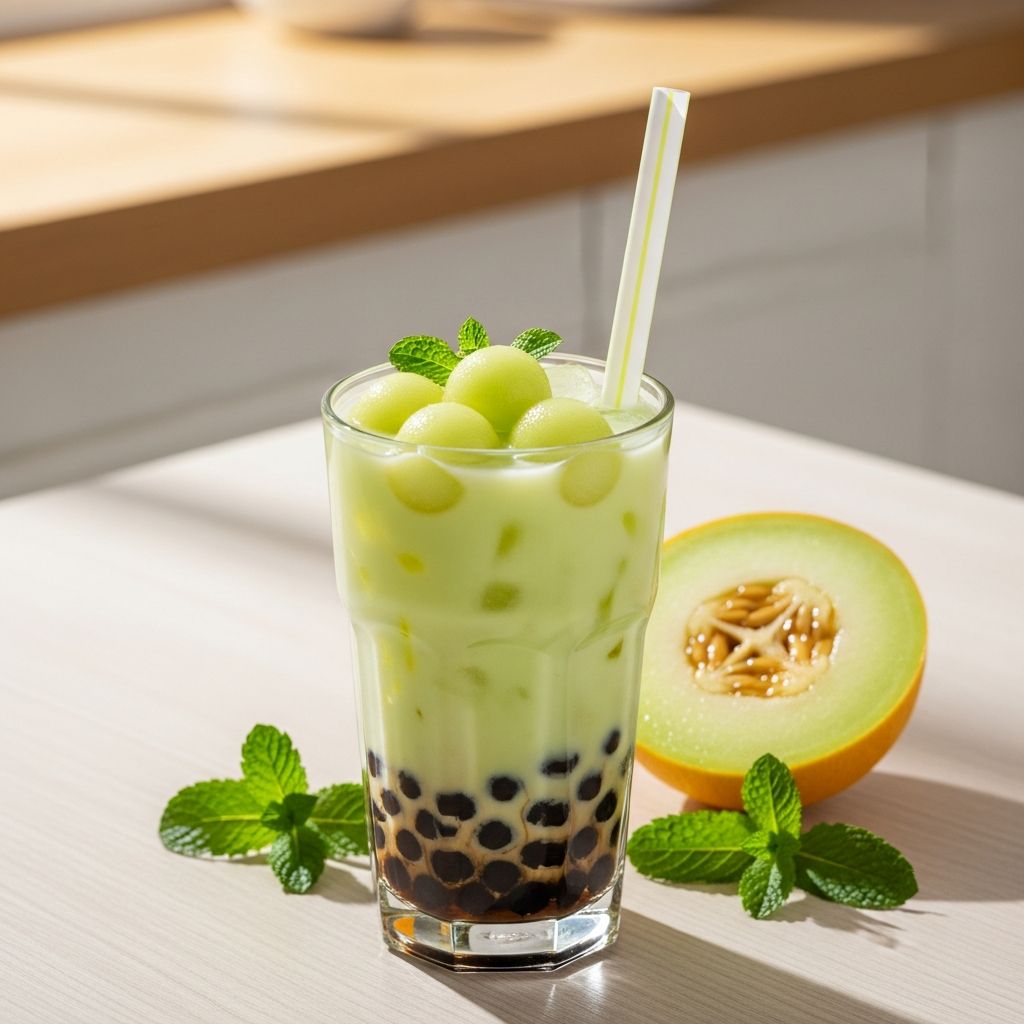 Discover the secrets to homemade honeydew boba: fresh, sweet, and simple to make, this recipe brings bubble tea magic to your kitchen.