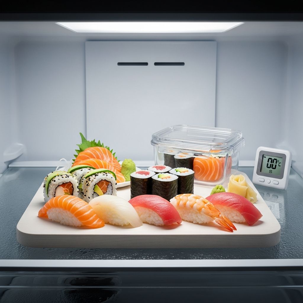 Get expert guidance on the freshness, safety, and proper storage of sushi in your fridge, including tips for raw and cooked rolls.