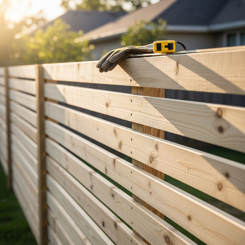 How to Build an Inexpensive Slat Wood Privacy Fence Transform your outdoor space with a modern, budget-friendly slat wood privacy fence using this comprehensive DIY guide.
