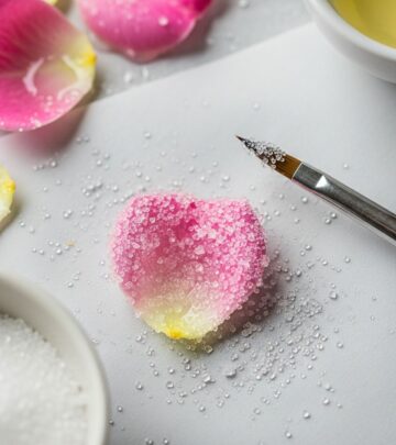 Master the delicate art of candying fresh flower petals for elegant, edible decoration on desserts and special occasions.