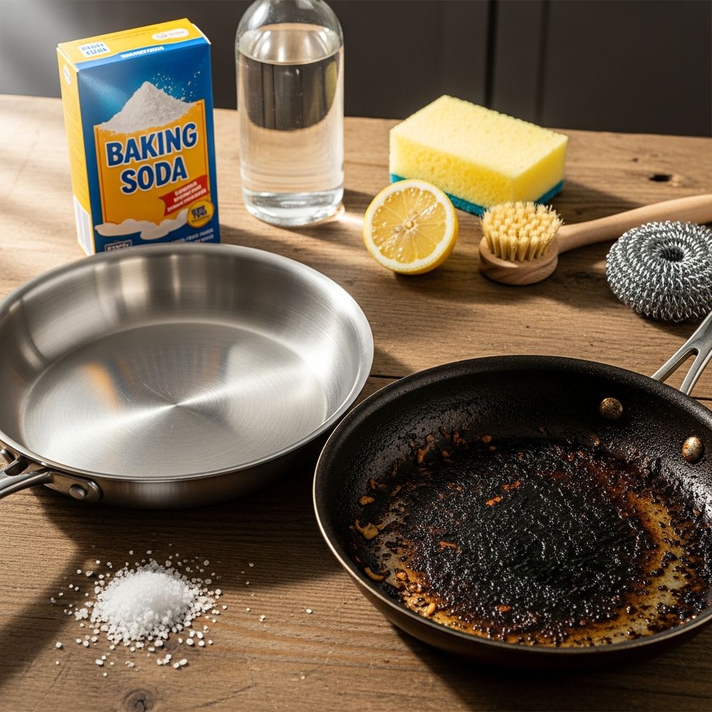 Bring your scorched pans back to life using common household ingredients and smart cleaning hacks—no fancy products required!