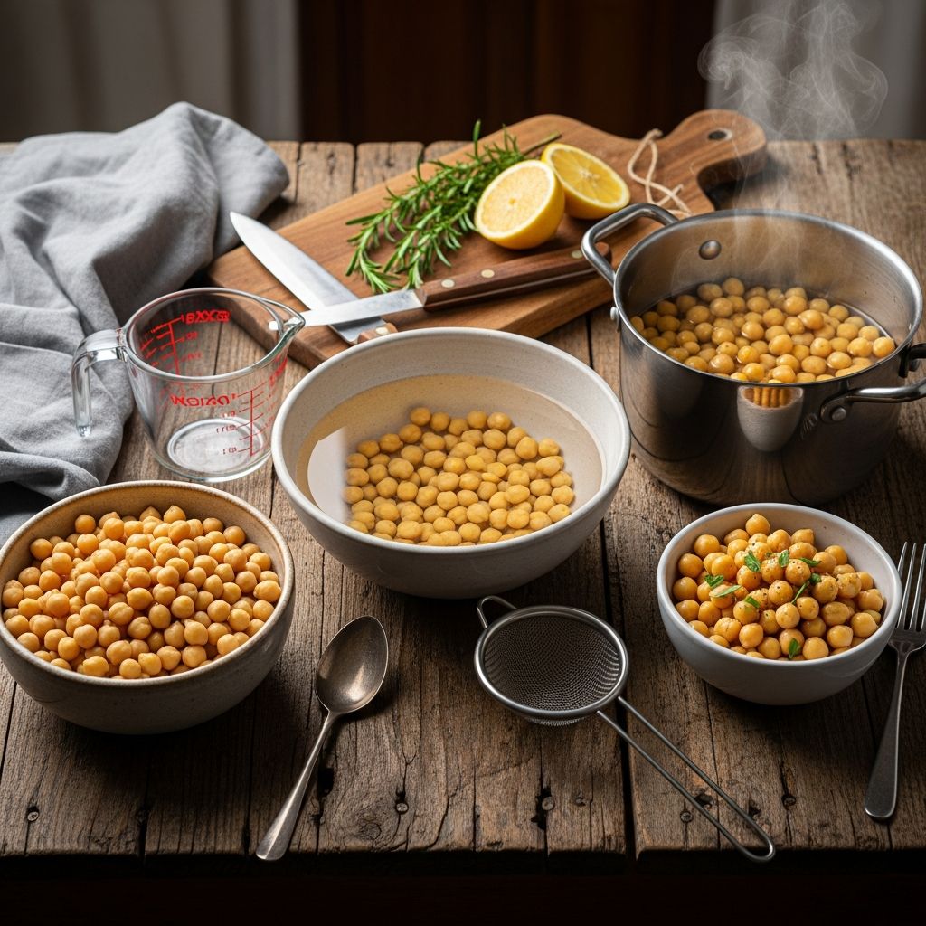 Master the art of cooking dried chickpeas, an affordable and versatile ingredient for countless dishes, from stews to snacks.