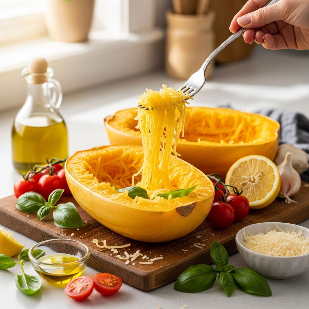 Master roasting spaghetti squash with simple steps, tips, and versatile serving ideas for this healthy, low-carb pasta alternative.