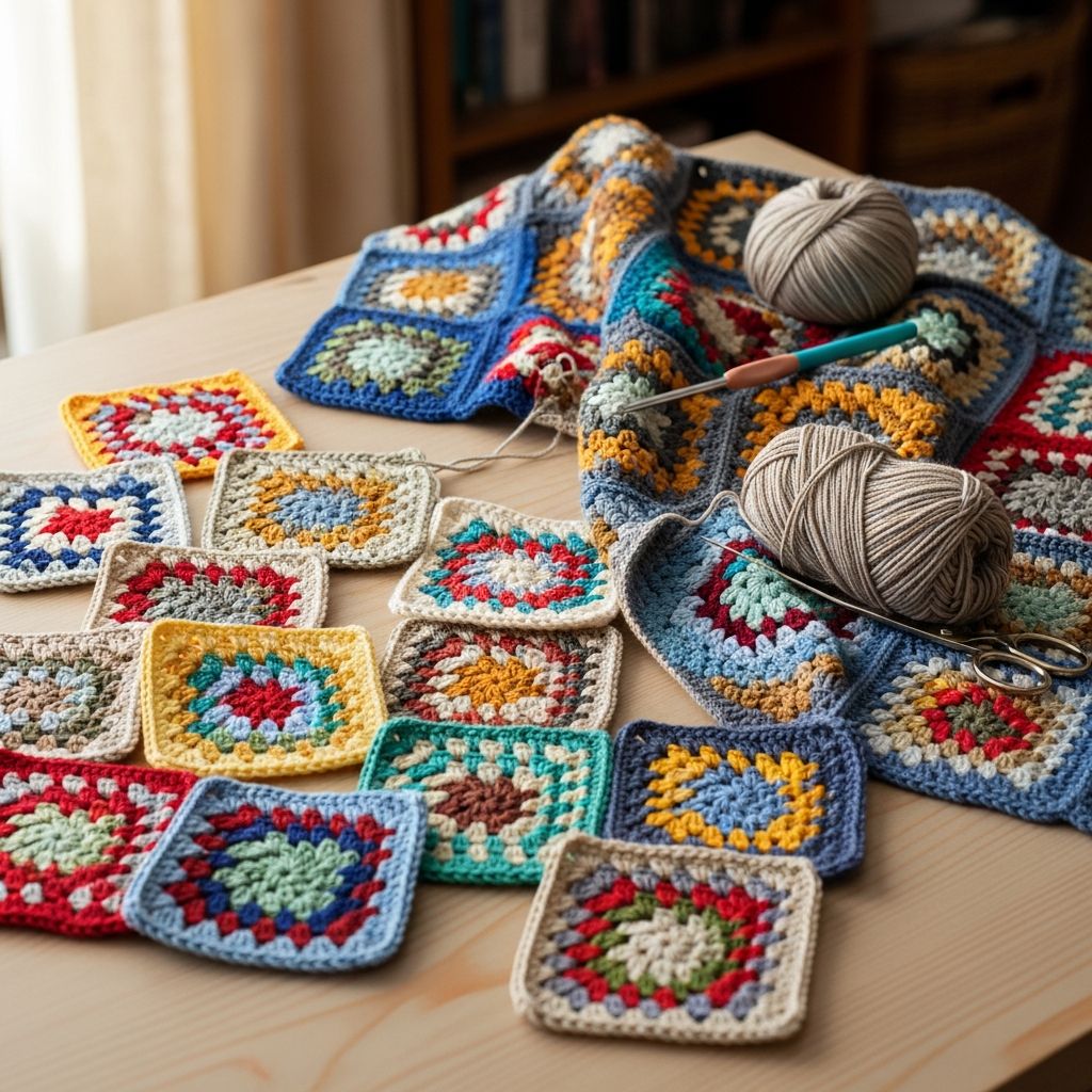 Master the timeless art of crocheting granny squares and learn how to construct a beautiful, handmade blanket from start to finish.