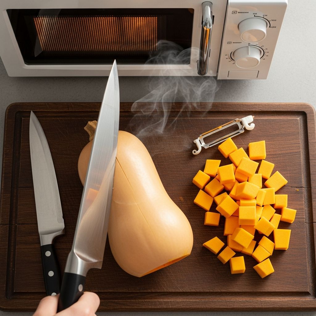 How to Cut and Peel Butternut Squash Easily: Microwave Hacks & Expert Tips Discover the microwave hack for peeling and cutting butternut squash with minimal effort, safety, and kitchen mess.