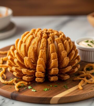 Master the art of making a crispy, perfectly golden bloomin' onion right in your own kitchen with this in-depth guide.