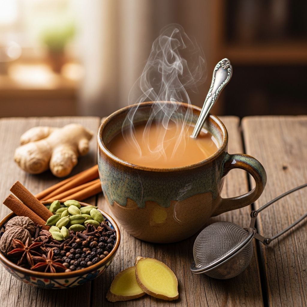 Discover the art of brewing the perfect cup of spiced Indian masala chai with this easy, step-by-step guide.