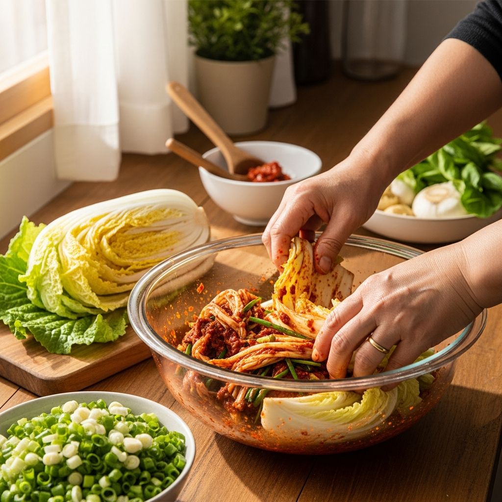 Discover the secrets of traditional kimchi making, guided by time-honored techniques and the wisdom of Korean mothers.