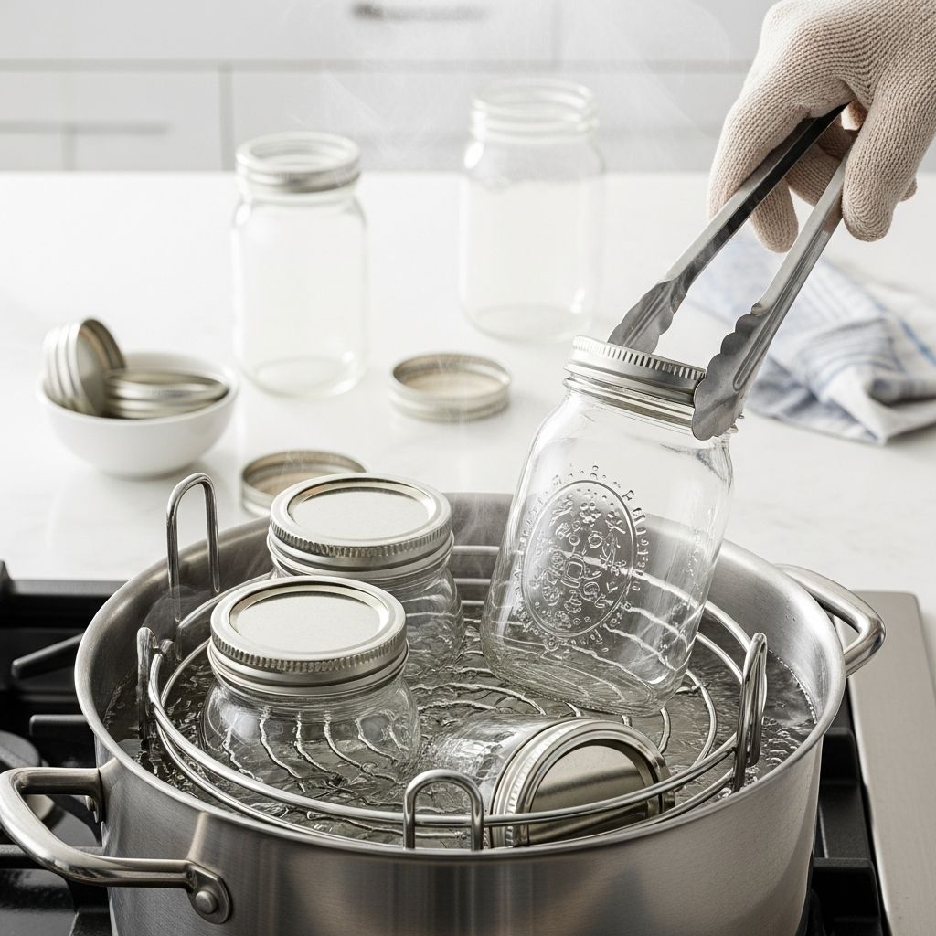 Master the essential technique of sterilizing canning jars for safe food preservation