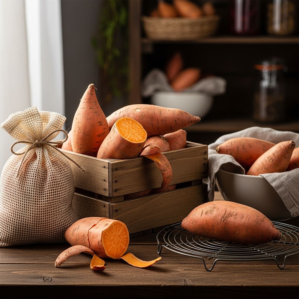 Master the techniques of storing, curing, and preserving sweet potatoes to keep them delicious for months.