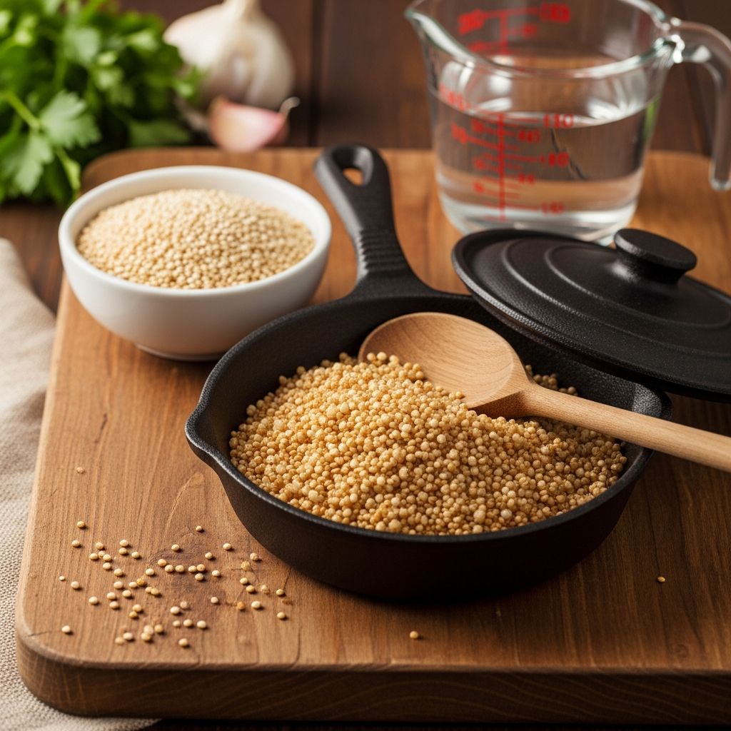 Master the process of toasting and cooking quinoa to enhance its nutty flavor and unlock nutritional benefits.