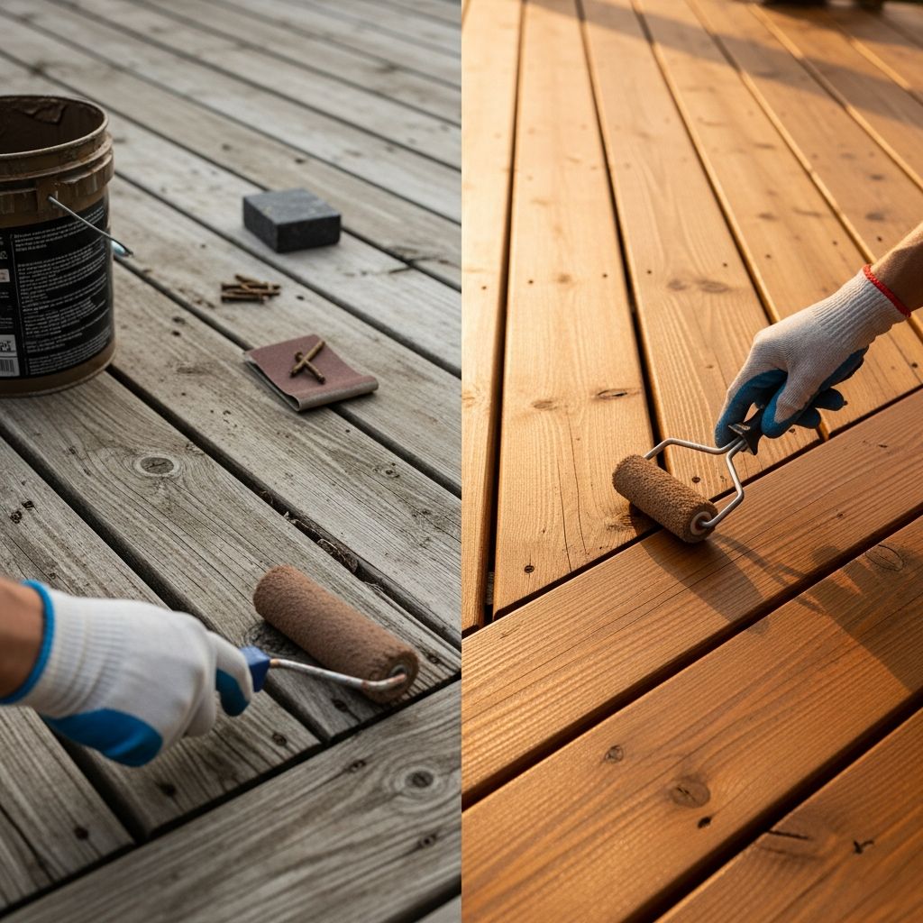 Transform your weathered deck with step-by-step guidance, practical tips, tool recommendations, and lessons learned from a real-life DIY wood deck refinishing project.