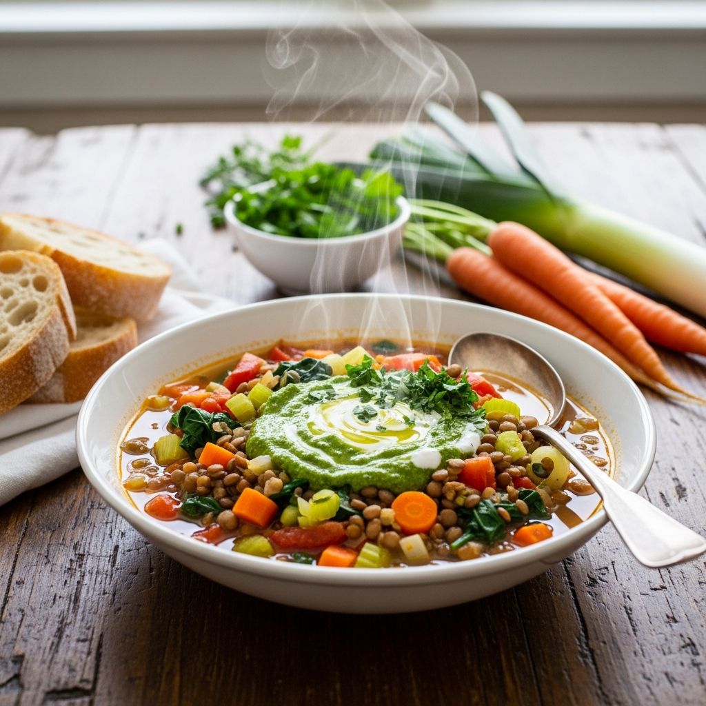 Ina Garten’s Lentil Vegetable Soup: A Hearty Classic for Every Kitchen Discover the comforting flavors of Ina Garten's famous lentil vegetable soup—a nutritious and hearty meal for all seasons.