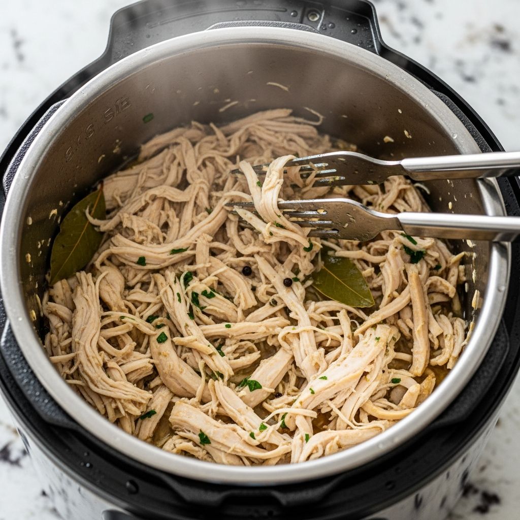 Instant Pot Shredded Chicken: Effortless Cooking From Frozen Discover the convenience and versatility of Instant Pot shredded chicken—no thawing required, perfect for weekly meal prep or quick weeknight dinners.