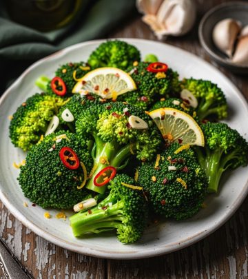 A vibrant, simple, and spicy Italian-style broccoli dish that brightens up any meal with garlic, lemon, and chili flakes.