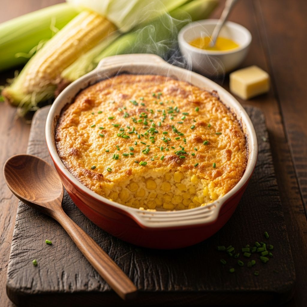 This five-ingredient Jiffy corn casserole is the easiest, creamiest, and most crowd-pleasing side dish for any occasion.