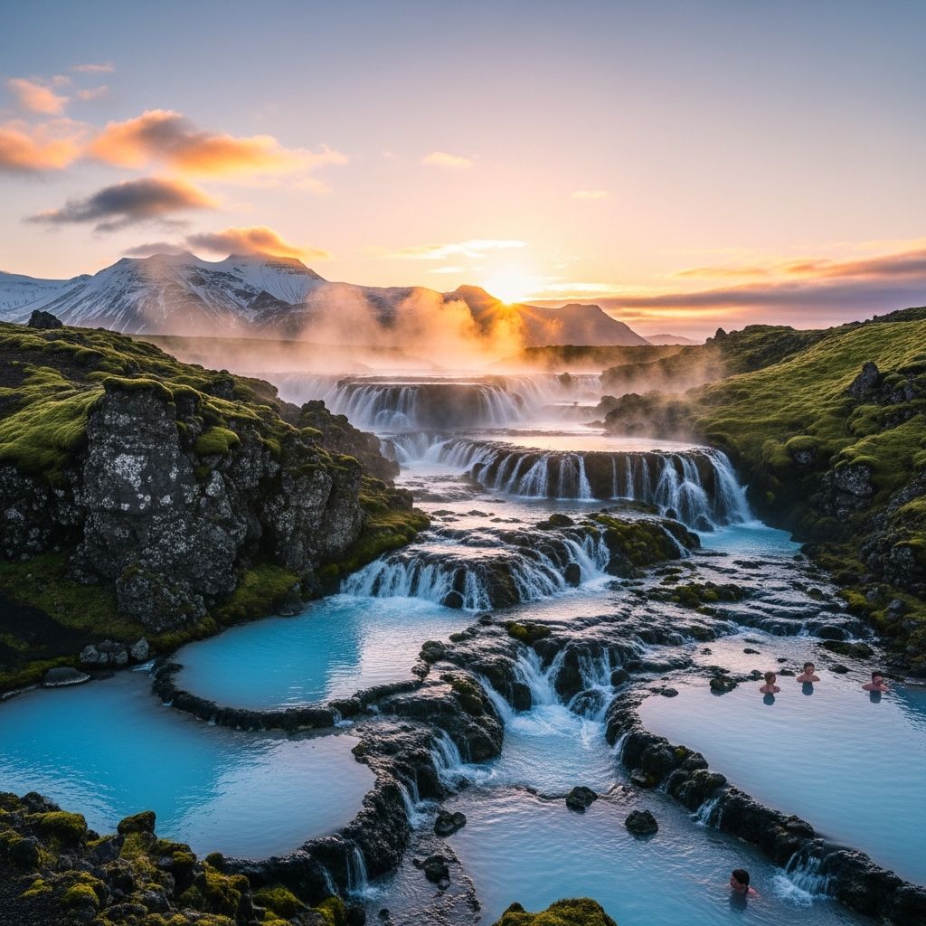 Experience relaxation and gourmet Icelandic cuisine at the Golden Circle’s spectacular two-tiered geothermal lagoon with a unique waterfall feature.
