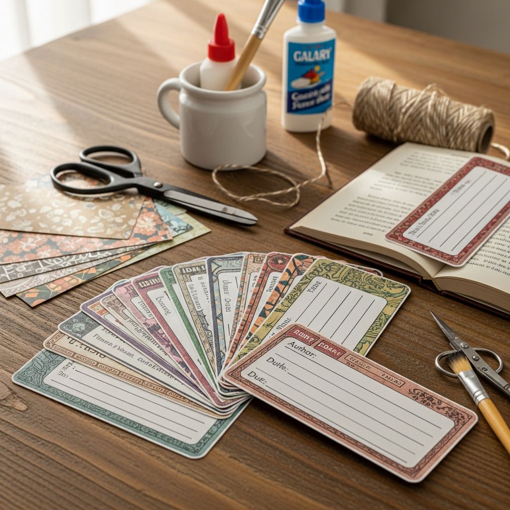 Make reading memorable with printable library card bookmarks and creative DIY embellishments for gifts or personal use.