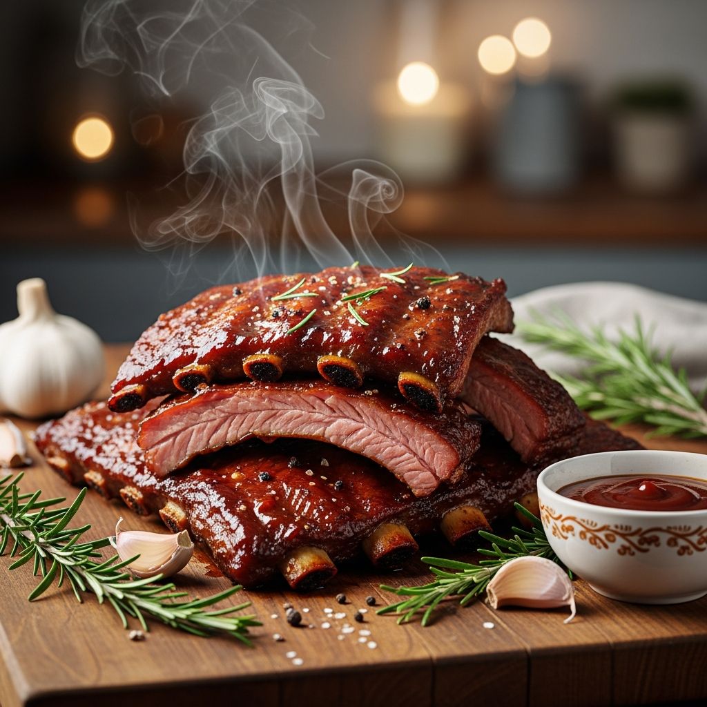 Discover the ultimate foolproof method for juicy, fall-off-the-bone oven-baked ribs with simple ingredients and easy steps.