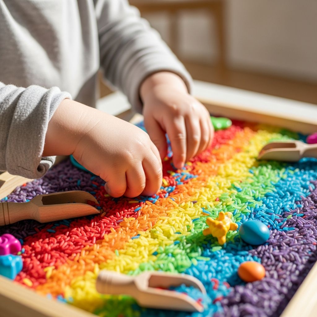 How to Make Rainbow Rice in 5 Minutes: A Fun Sensory Activity for Kids Experience endless creative play for kids with this fast, simple rainbow rice sensory craft—vivid, mess-free, and lasting fun for every family.
