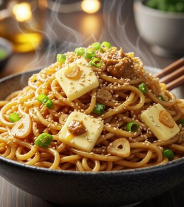 An irresistible fusion of miso and garlic transforms simple butter noodles into an umami-packed, restaurant-worthy meal.