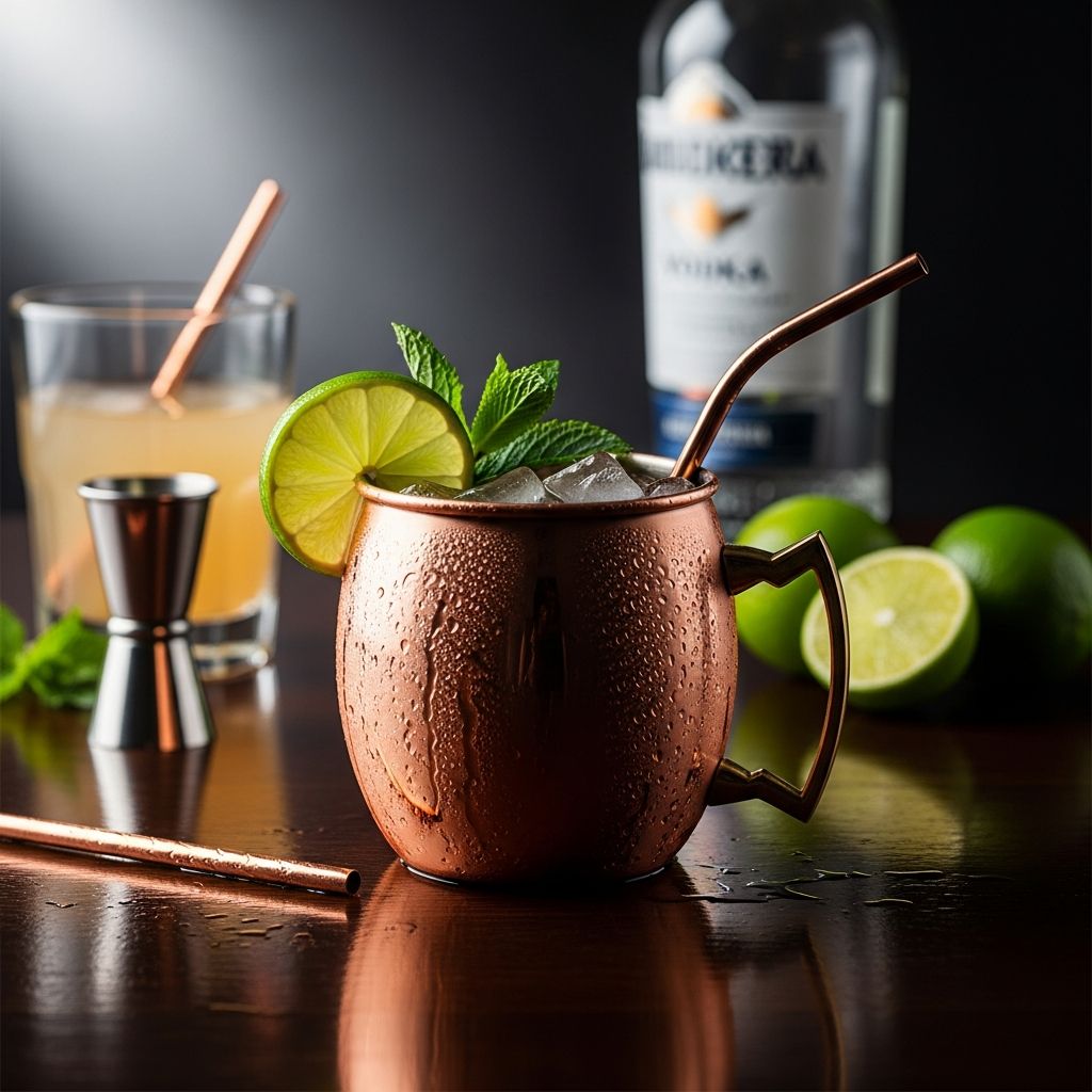 Master the Moscow Mule with our comprehensive guide — original recipe, expert tips, creative twists, serving suggestions, and FAQs.