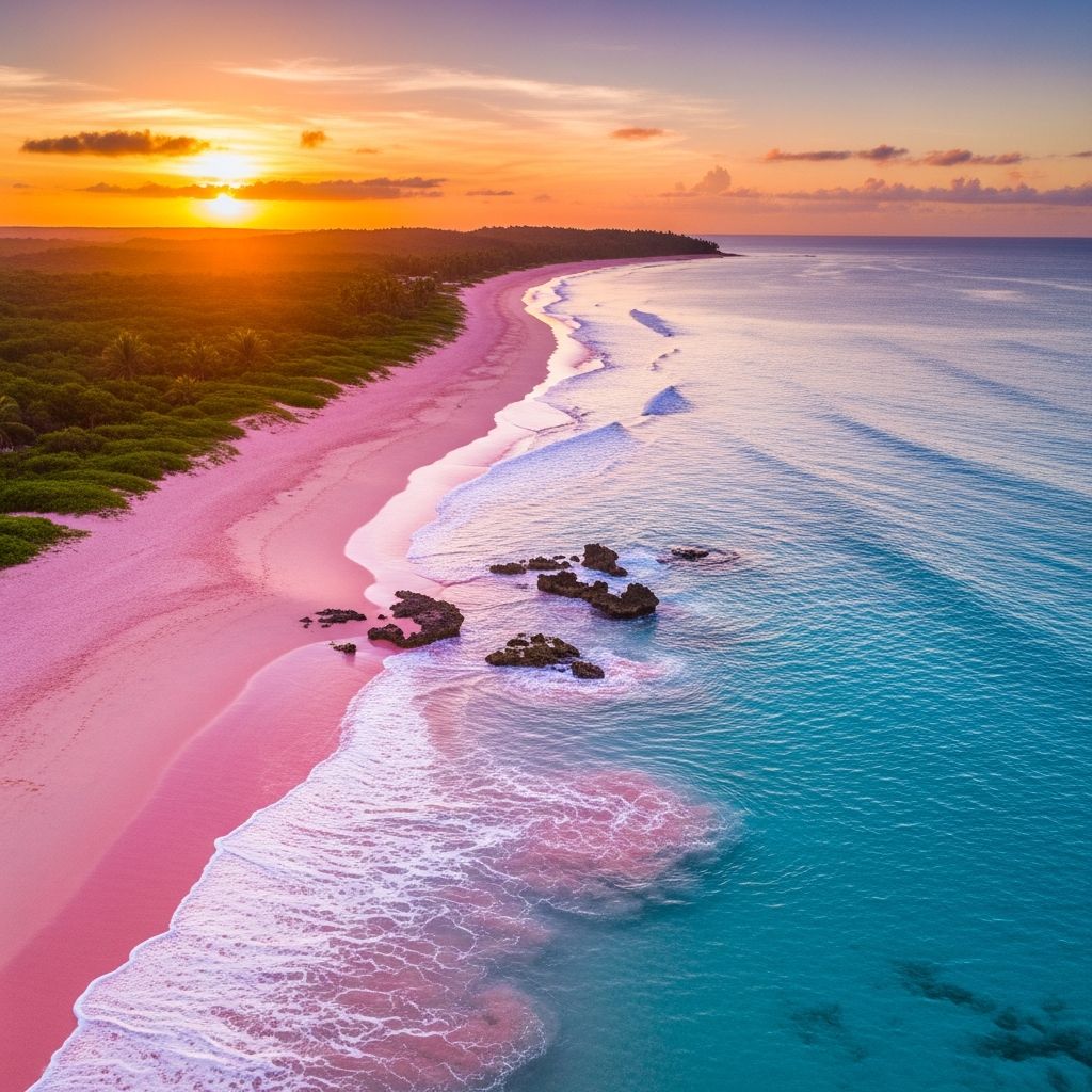 Explore the globe's most mesmerizing pink sand beaches and discover what creates their natural rosy hues.