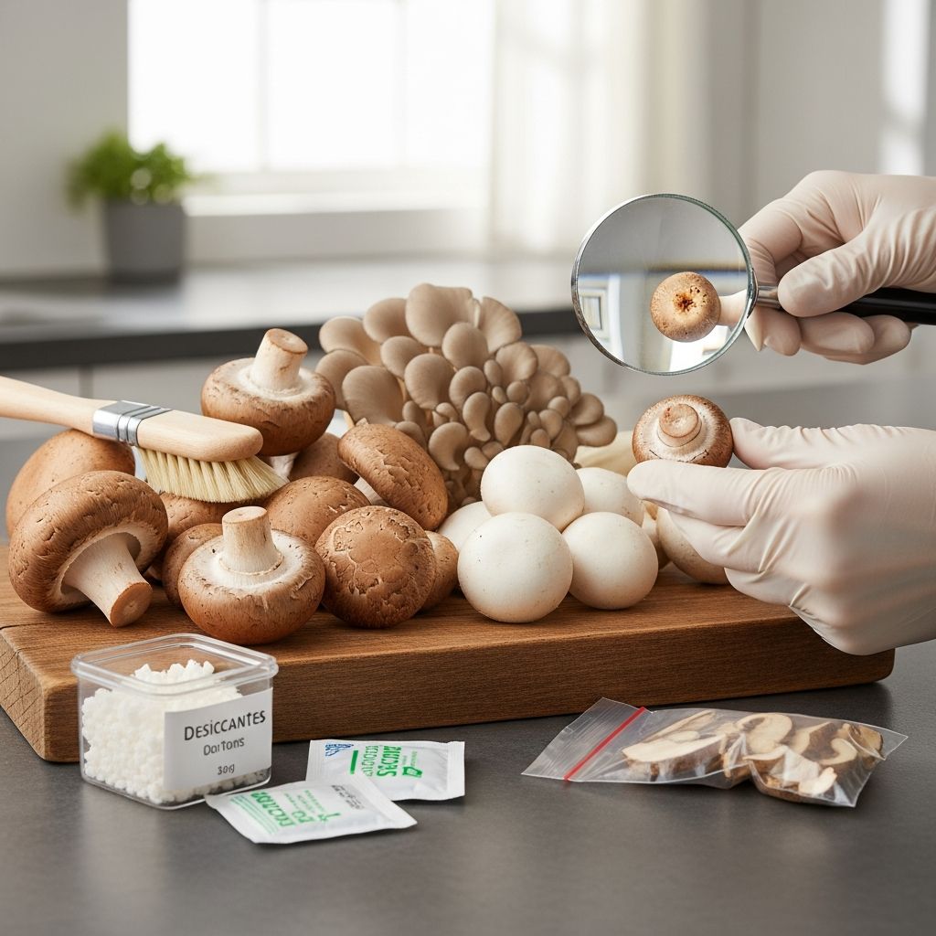 Navigate mushroom safety with confidence—learn what spoilage looks like, how mold spreads, and expert tips for storing edible fungi at home.