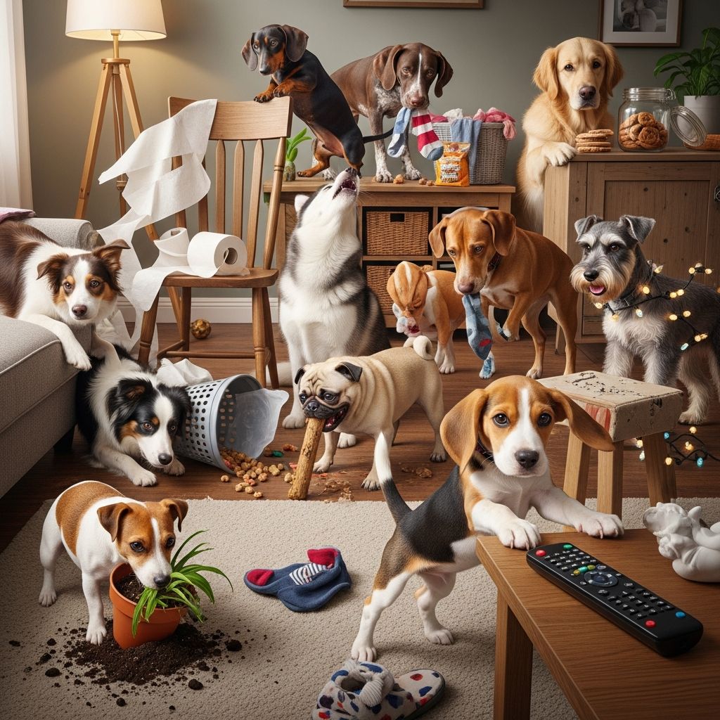 Meet the top 10 dog breeds most likely to get into mischief and learn how to handle their playful antics with clever training strategies.