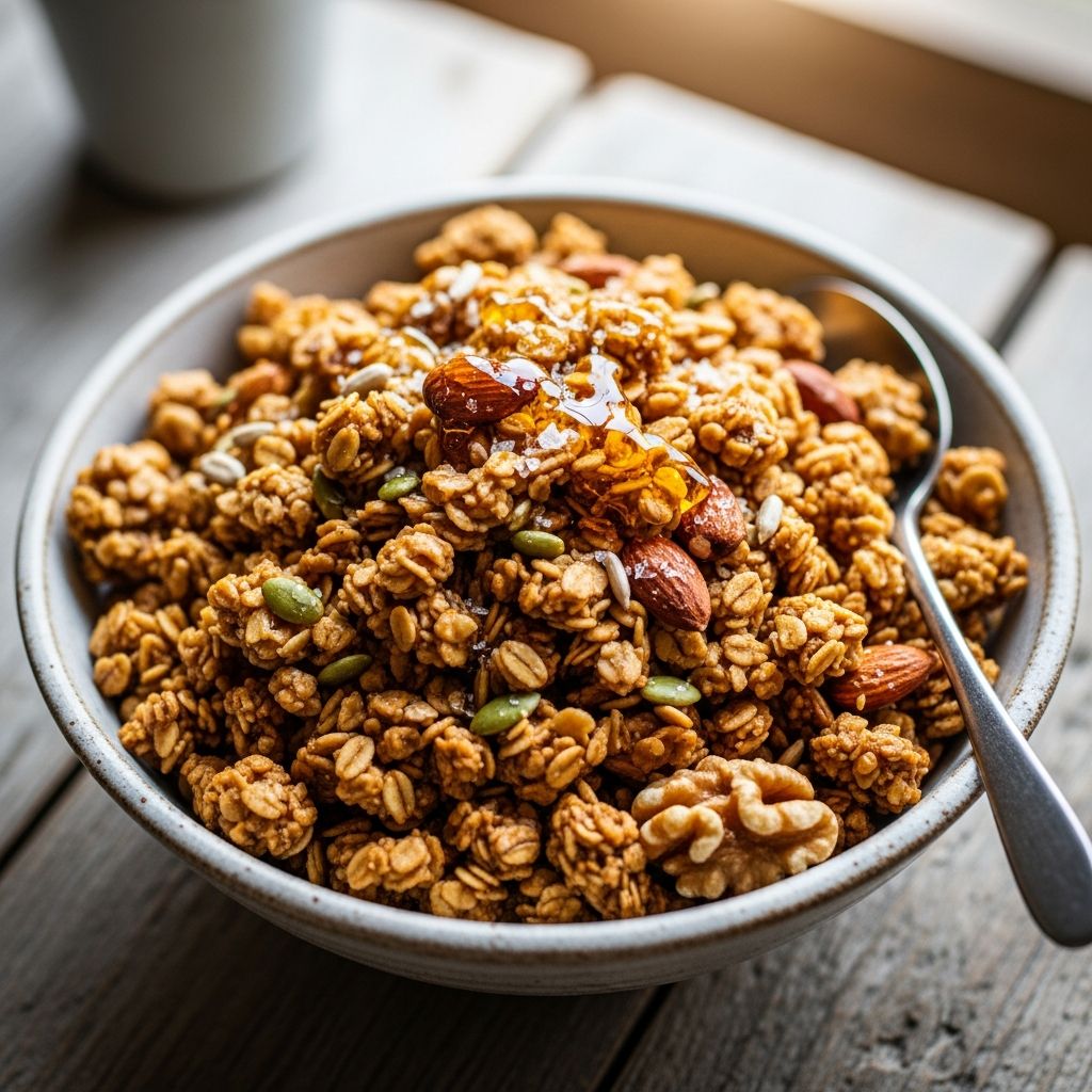A sweet and savory granola with rich flavor, wholesome ingredients, and the cult appeal of a genius home-baked classic.