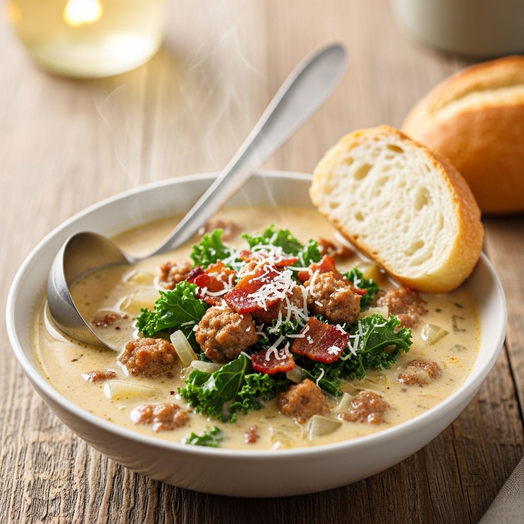 Enjoy a restaurant-style bowl of cozy, creamy comfort packed with Italian flavors—just like Olive Garden, but right from your own kitchen.