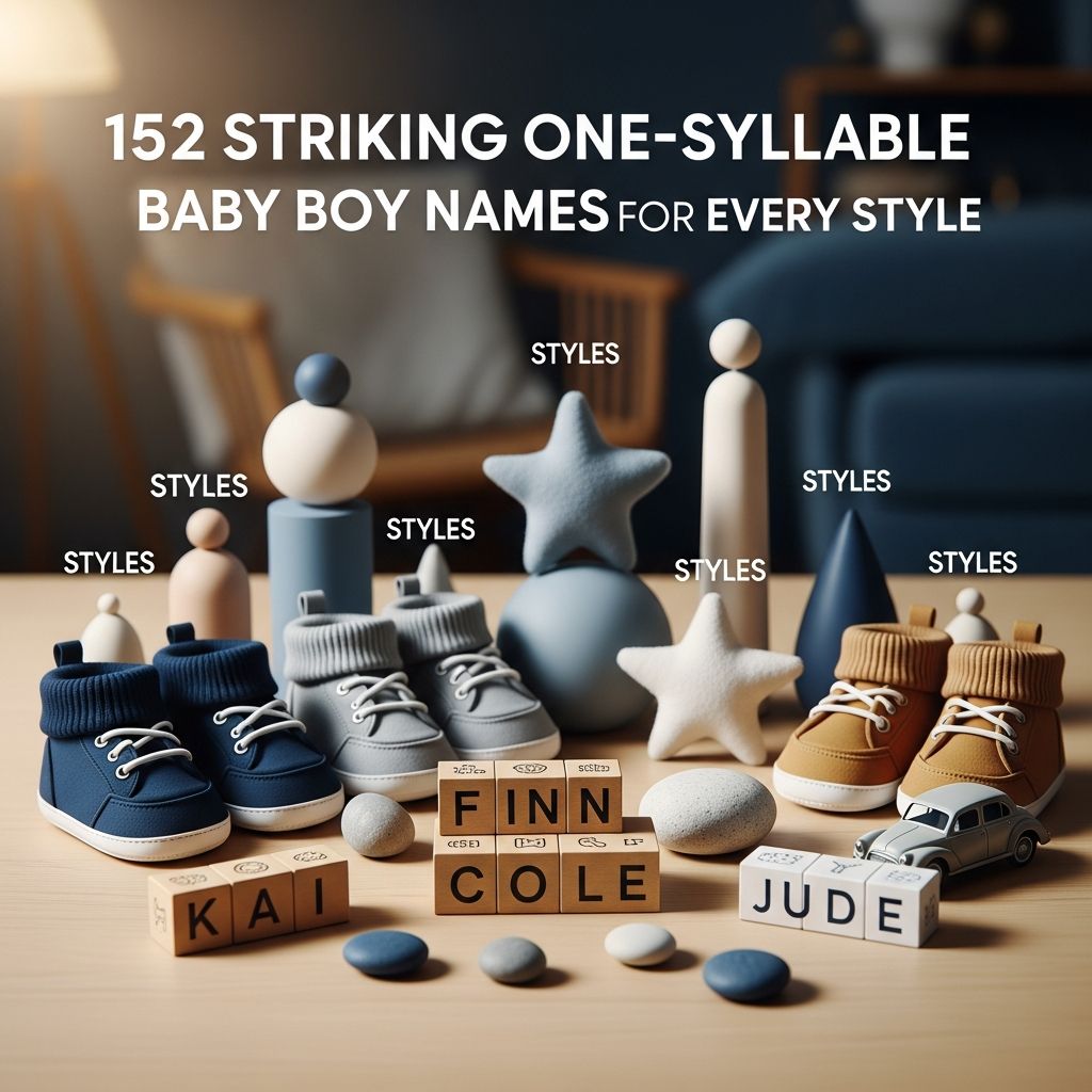 Short in length but big on character, discover 152 unique one-syllable baby boy names perfect for modern, classic, and adventurous families.