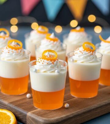 Transform classic orange and cream flavors into eye-catching, creamy jello shots for your next party or summer gathering.